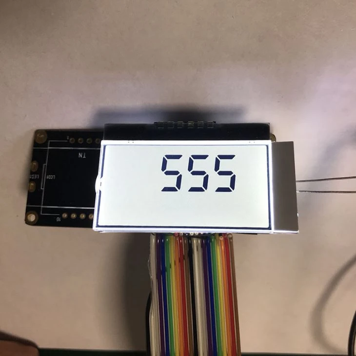 Custom Segment LCD Module With Backlight
