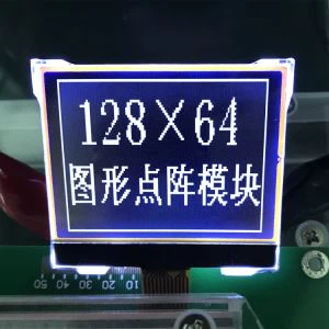 128 x 64 αντιθέσεις άσπρο πάνω σε μαύρο LCD γραφικών